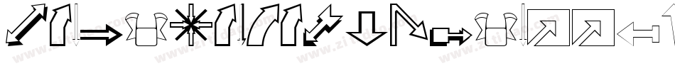 Peax Webdesign arrows字体转换
